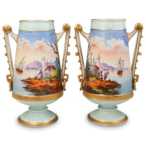 Pair of Antique Austrian Vases