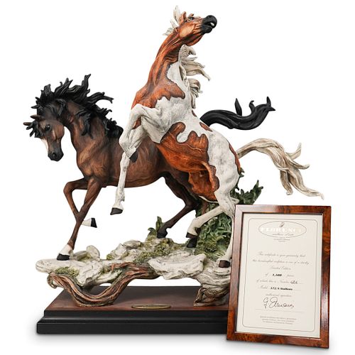 Giuseppe Armani "Stallions 572/S" Porcelain Sculpture