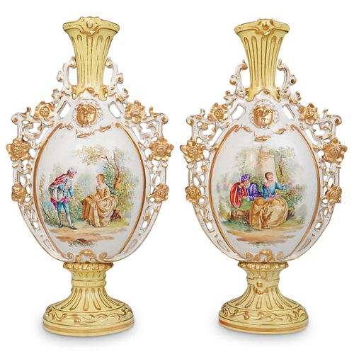 Meissen Porcelain Vases
