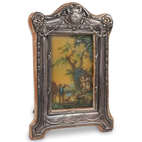Antique English Sterling Silver Picture Frame
