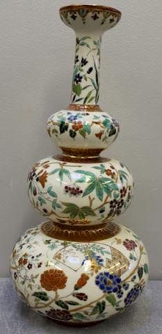 Aesthetic Movement Tall Porcelain Vase.