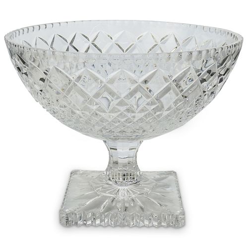 Large Crystal Footed Bowl