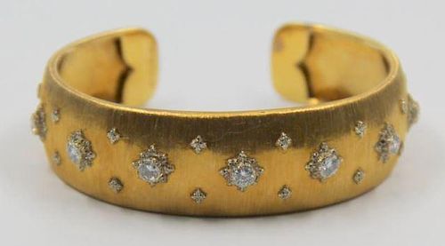 JEWELRY. Buccellati Gold and Diamond Bracelet.
