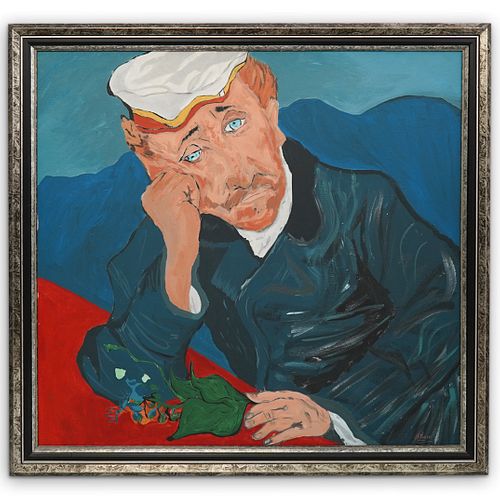 Vicki Finnk (USA, b. 1954) Van Gogh Style Oil on Canvas