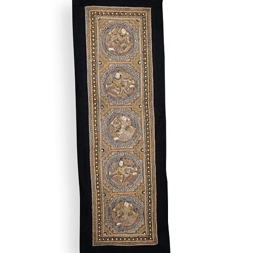 Thai Embroidered Kalaga Tapestry