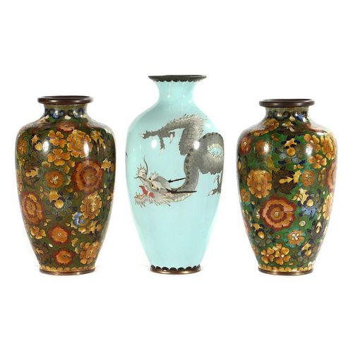 Asian Cloisonne Vases