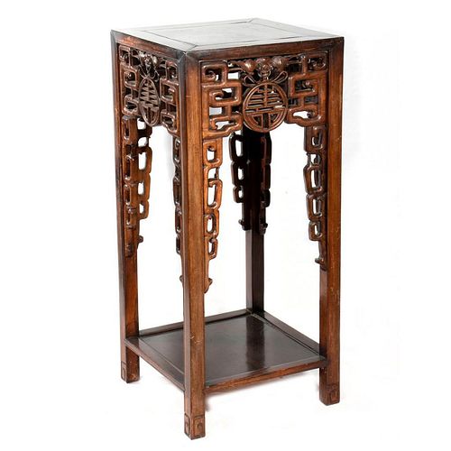 Chinese Hardwood Pedestal