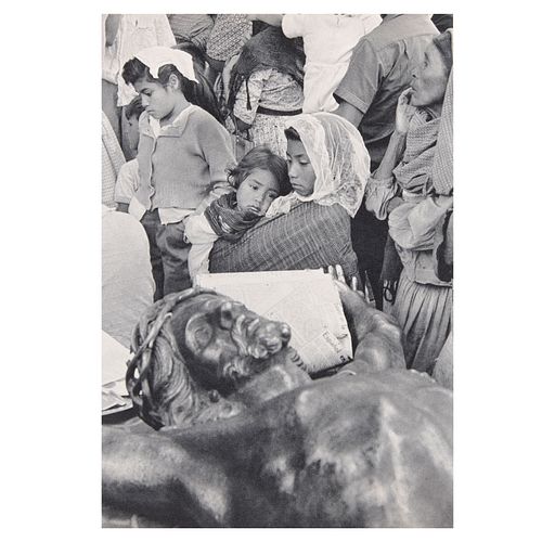 Henri Cartier Bresson. "México 1963". Fotograbado. Con certificado de autenticidad. Impreso en Suiza ca. 1960