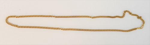 14K gold chain, lg. 34 1/2", 49 gr.