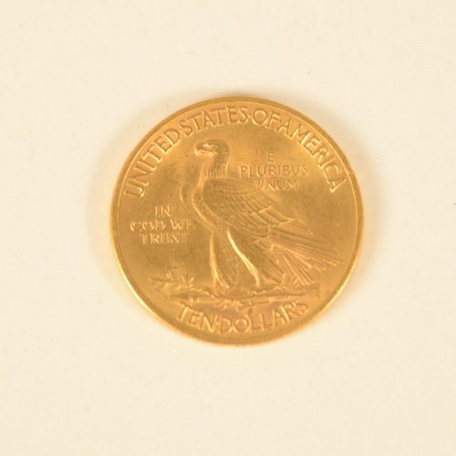 1932 ten dollar gold Indian head eagle.