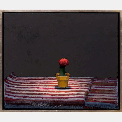 David Jewell (20th Century) Cactus Acrylic on canvas