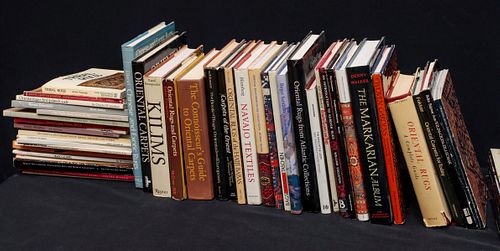 A LARGE COLLECTION OF REFERENCE BOOKS ON ORIENTAL RUGS