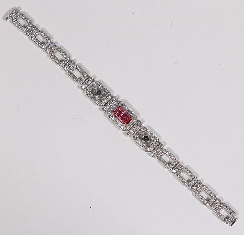 Oscar Heyman Sapphire & Diamond Bracelet