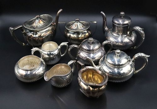 Two Gorham Silver Plated Tea Sets