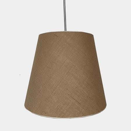 Suspension Light with Natural Shade