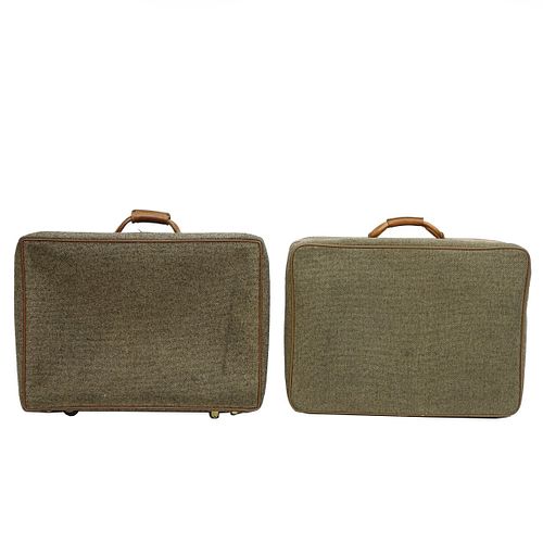 Two Vintage Hartmann Suitcases