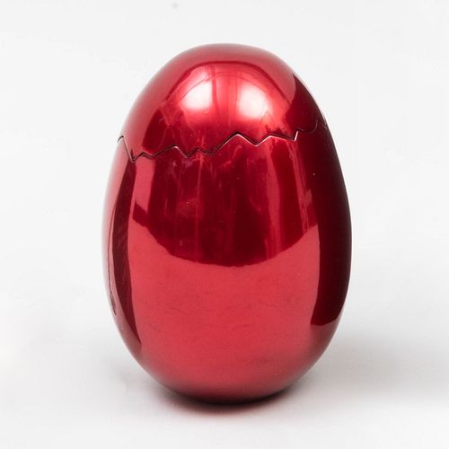After Jeff Koons (b. 1955): Cracked Egg (Red)