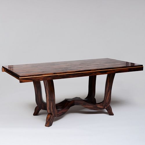 Large Modern French Calamander Dining Table