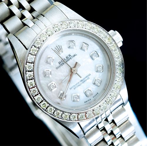 Rolex Oyster Perpetual Diamond Watch