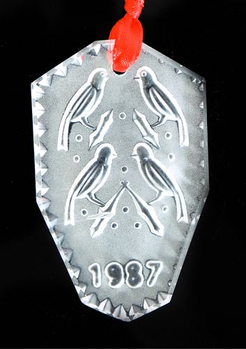 1987 Annual Waterford Crystal Ornament w/Box