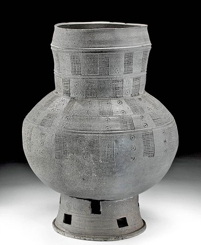 Huge 12th C. Korean Silla Pottery Jar TL Tested