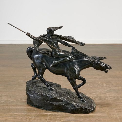 Stephan Sinding, bronze figural sculpture, 1908