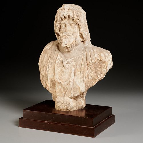 Large Egypto-Roman bust of Serapis