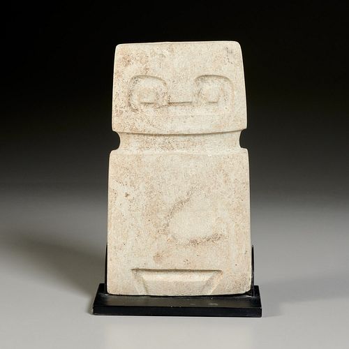 Valdivia anthropomorphic carved stone idol