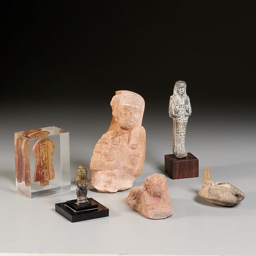 Group Egyptian antiquities, incl. ex-museum