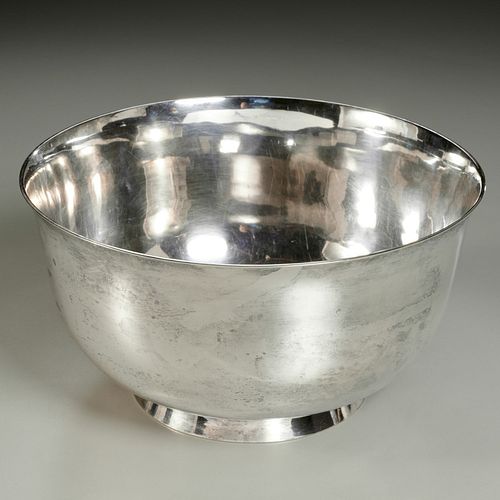 English silver trophy bowl