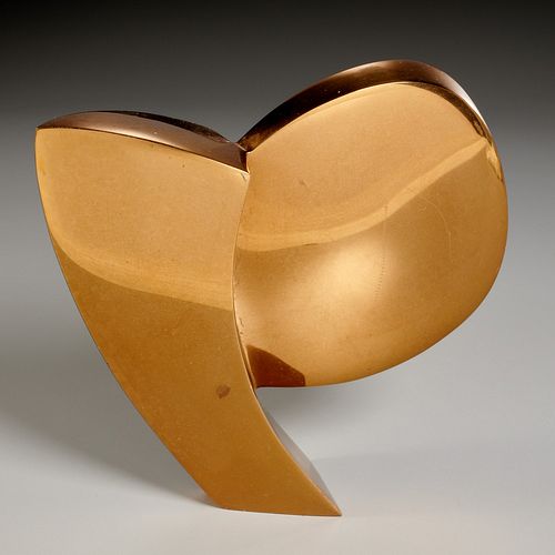Leslie Thornton, bronze sculpture, 1974