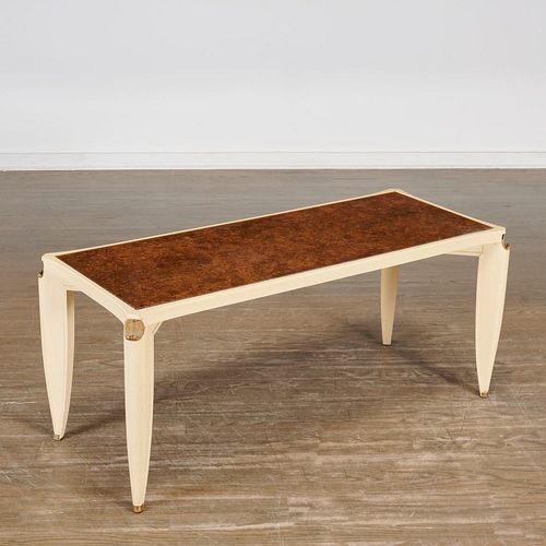 Maurice Jallot, lacquered wood, eglomise low table