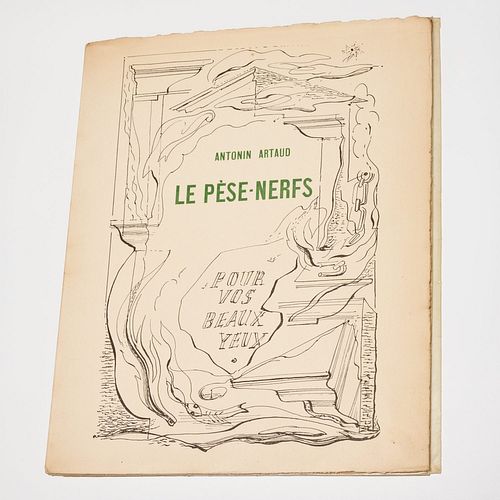 Antonin Artaud, Le Pese-Nerfs, 1925, signed