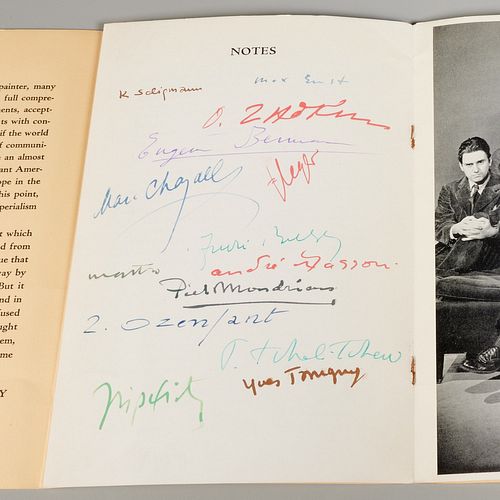 Artists in Exile, signed catalog