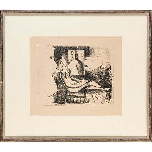 Pablo Picasso, b/w lithograph, 1930