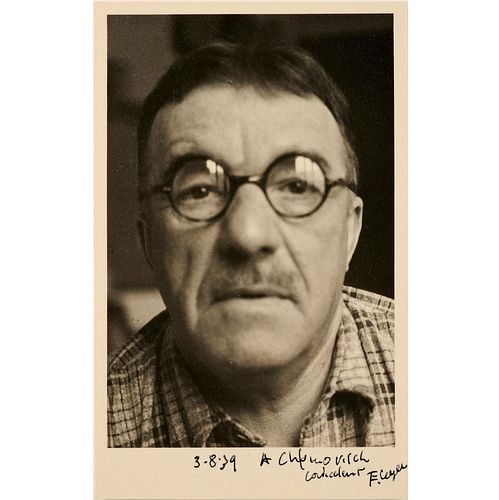Fernand Leger, self portrait photograph, 1939