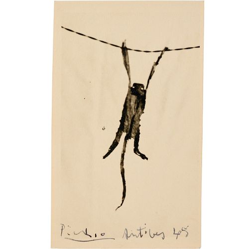 Pablo Picasso, etched photo mono print, 1945