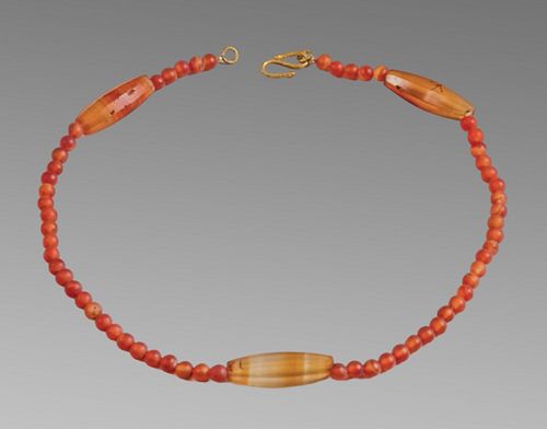 Roman Style Agate Beads Necklace.