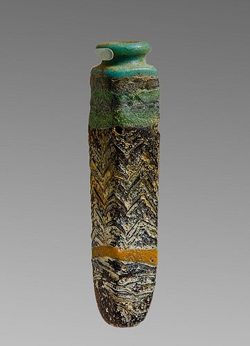 Ancient Achaemenid Mosaic Glass Khol Jar c.300 BCE. 