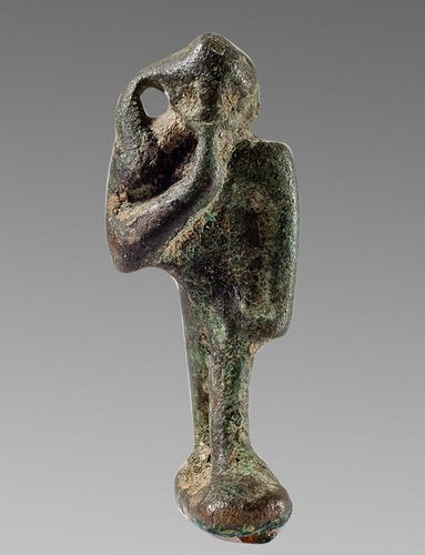 Ancient EGYPTIAN Bronze Figure of Harpocrates Late Period. 664-332 BCE. 