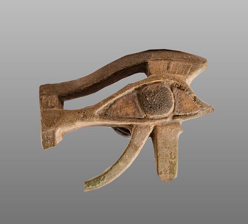Ancient EGYPTIAN Faience Eye Of Horus Late Dynastic Period. 664-332 BCE. 