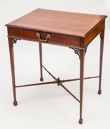 George III Mahogany Single-Drawer Table