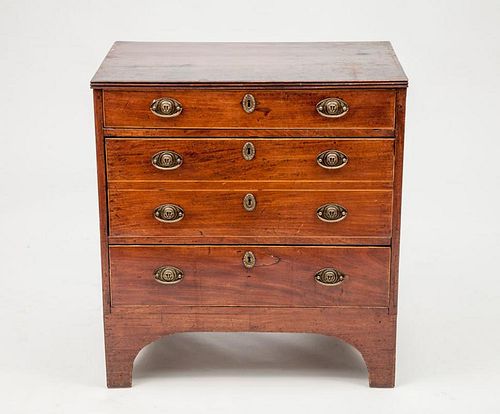 George III Mahogany Small Chest of Drawers