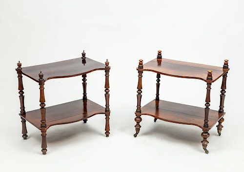 Assembled Pair of Rosewood End Tables