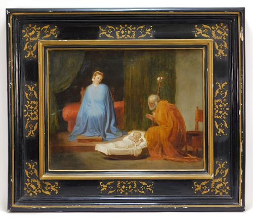 18C Italian Old Master's Nativity Scene Painting