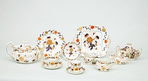 Royal Crown Derby Staffordshire Fifty-Six Piece Dessert Service, in the Imari Pattern