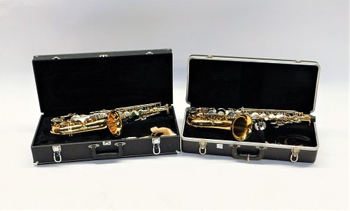 2 Selmer Bundy & Jupiter Alto Saxophone Group