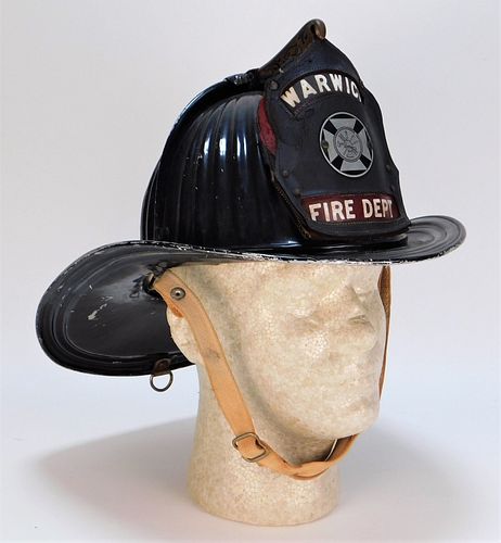 Antique Cairnes & Brothers Warwick Fire Helmet