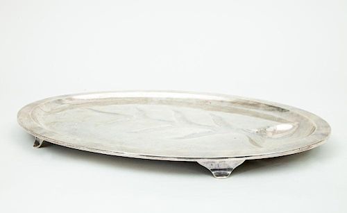 Mexican Silver Oval Well-and-Tree Platter