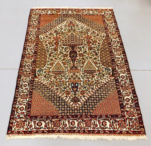 Antique Persian Pictorial Afshar Carpet